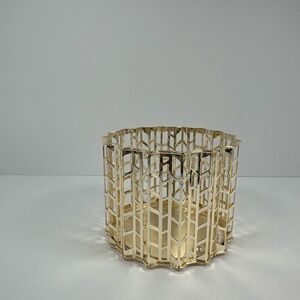 Bath & Body Works Gold Metal Decorative Candle Holder